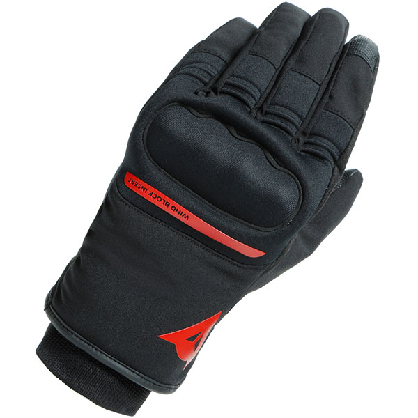 Image of Dainese Avila D-Dry Textile Gloves - Black / Red