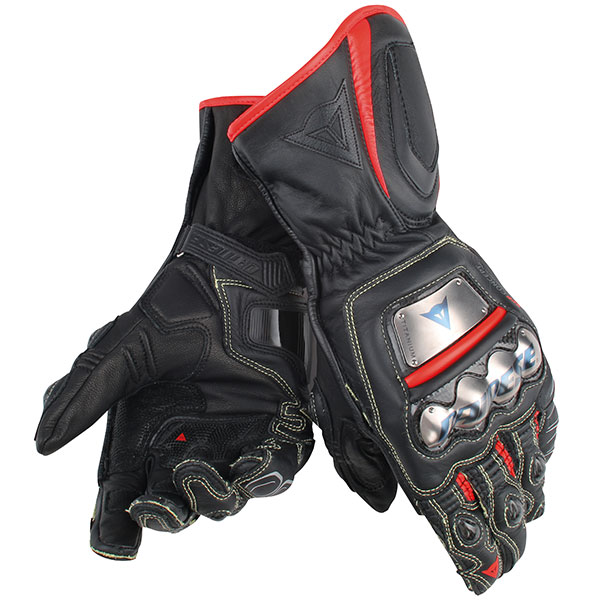 Image of Dainese Full Metal D1 Glove - Black / Fluo Red