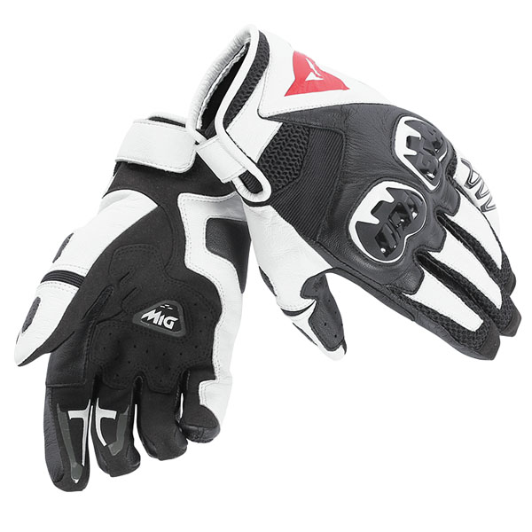 Image of Dainese Mig C2 Glove - Black / White / Black