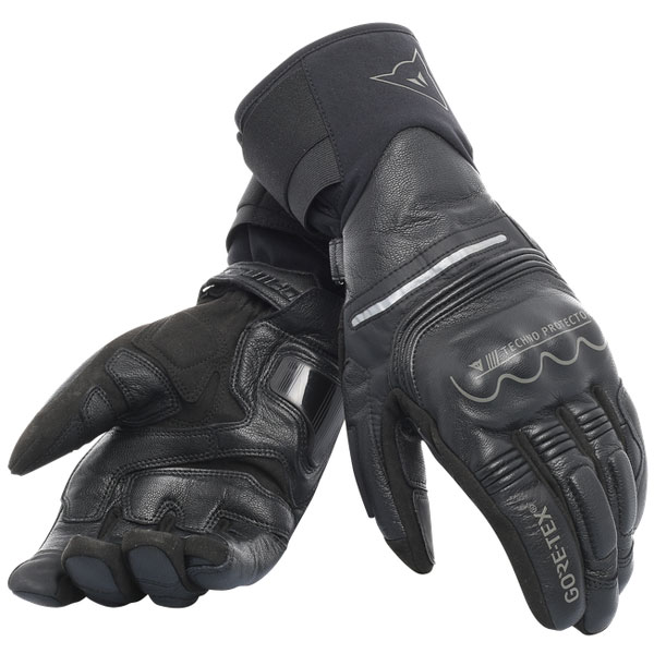 Image of Dainese Universe Gore-Tex Leather Gloves - Black / Black