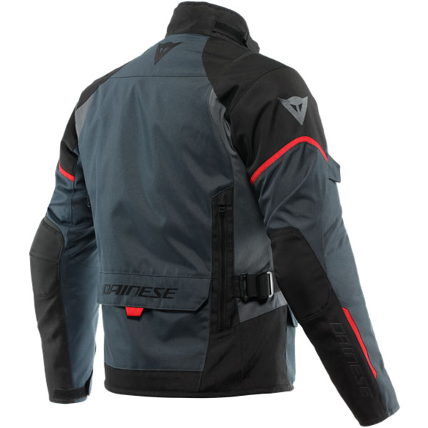 Dainese Ladies Tempest 3 D-Dry Textile Jacket - Ebony / Black / Lava ...