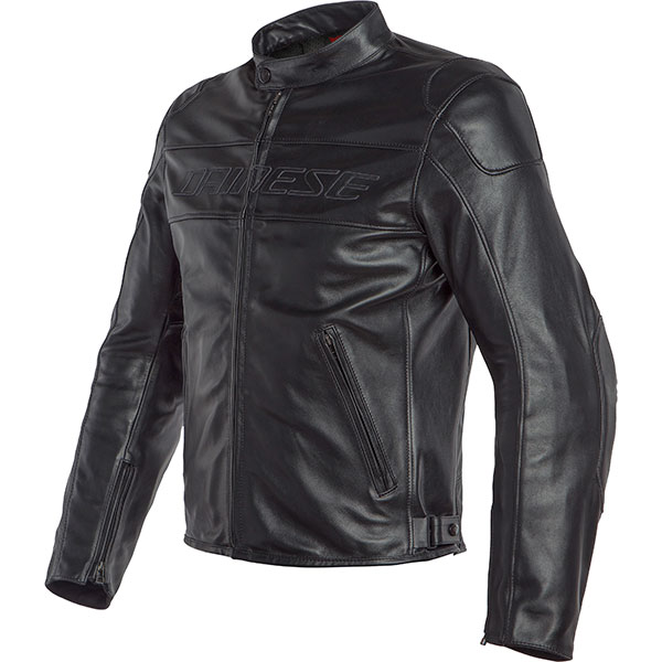 Image of Dainese Bardo Leather Jacket - Black