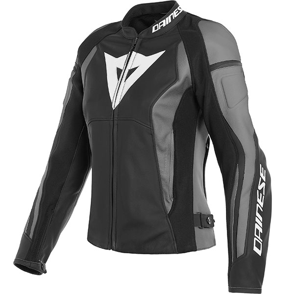 Image of Dainese Ladies Nexus Leather Jacket - Black / Ebony