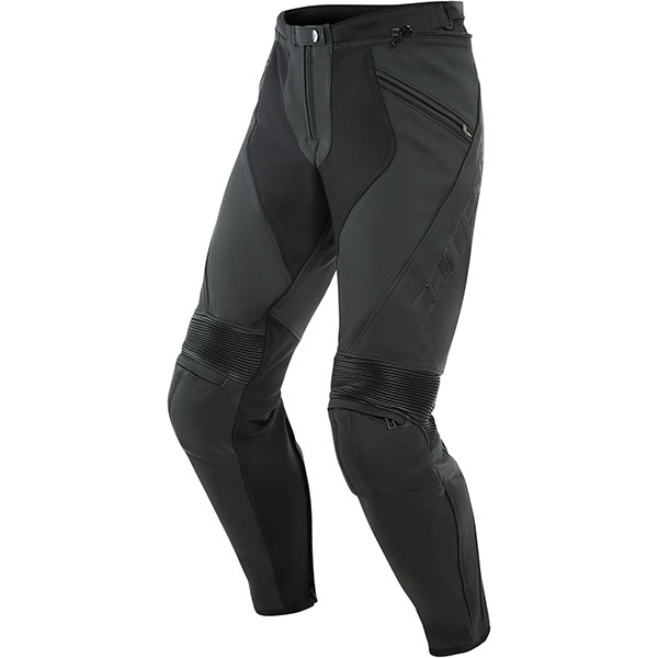 Image of Dainese Pony 3 Perforated Leather Jeans - Black Matt