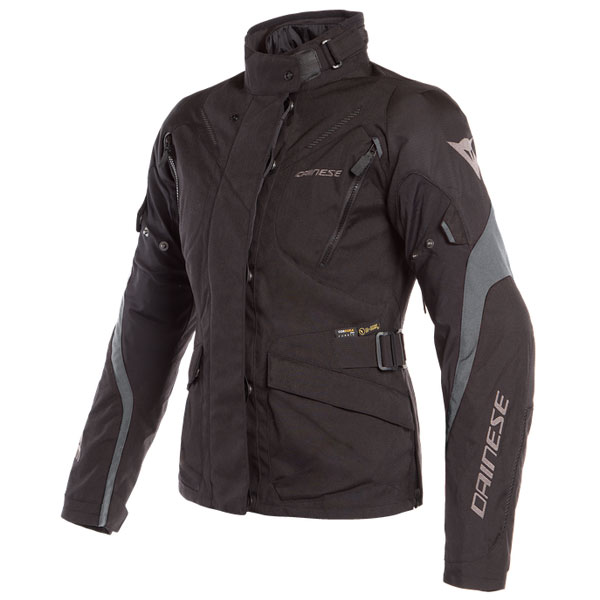 Image of Dainese Ladies Tempest 2 D-Dry Textile Jacket - Black / Black / Ebony