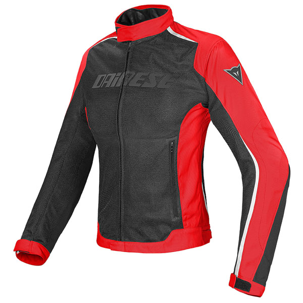 Image of Dainese Hydra Flux Lady D-Dry Textile Jacket - Black / Red / White