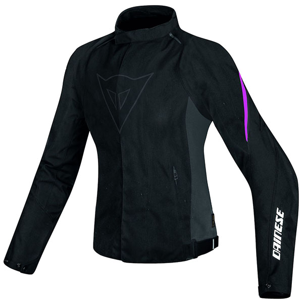 Image of Dainese Ladies Laguna Seca D1 D-Dry Textile Jacket - Black / Pink