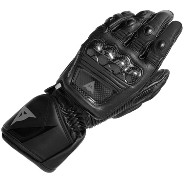 Image of Dainese Druid 3 Leather Gloves - Black / Black
