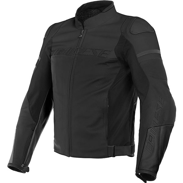 Image of Dainese Agile Leather Jacket - Matt Black