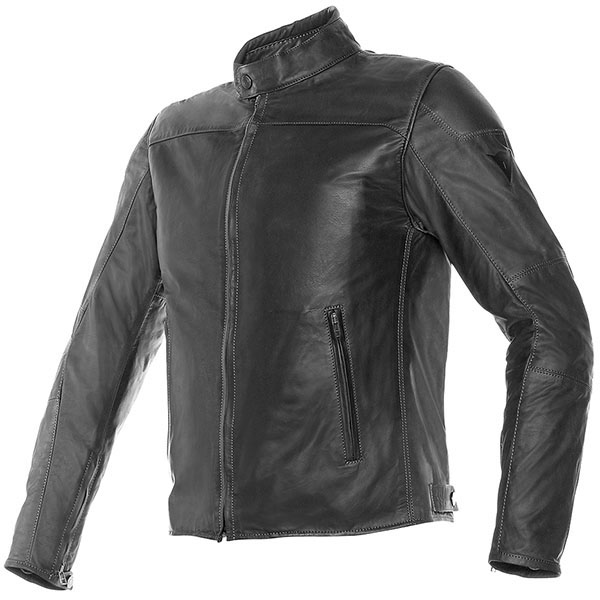 Image of Dainese Mike Leather Jacket - Black