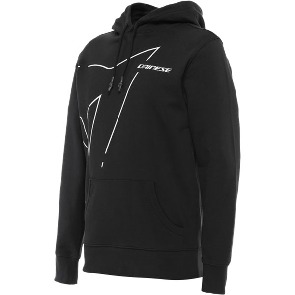 Dainese Outline Hoodie - Black / Glacier Grey - FREE UK DELIVERY