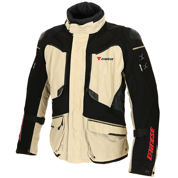 Image of Dainese Ridder D1 Gore-Tex Textile Jacket - Peyote / Ebony / Black