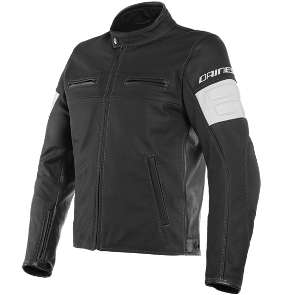 Dainese San Diego Perforated Leather Jacket - Black - FREE UK DELIVERY