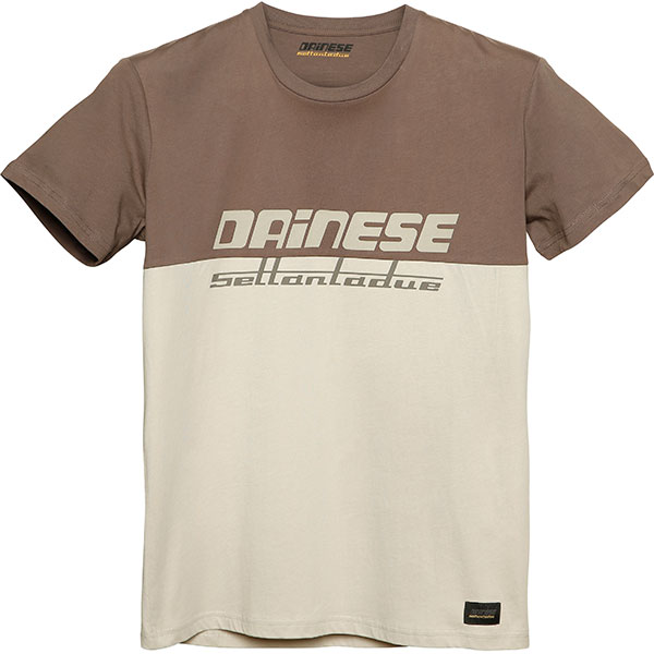 Image of Dainese Dunes T-Shirt - Feather Grey / Morel