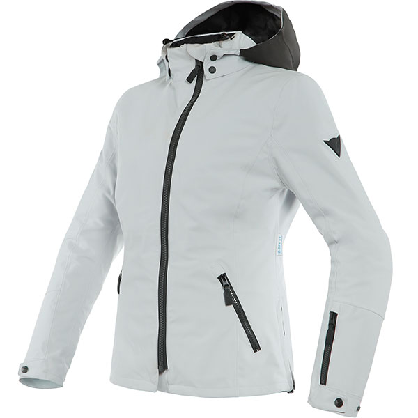 Image of Dainese Ladies Mayfair D-Dry Textile Jacket - Black / Glacier Grey / Glacier Grey