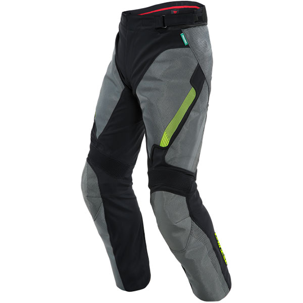 Image of Dainese Solarys Textile Jeans - Black / Anthracite / Fluo Yellow