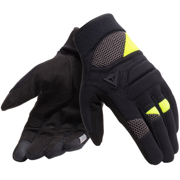 Image of Dainese Fogal Unisex Gloves - Black / Fluo Yellow