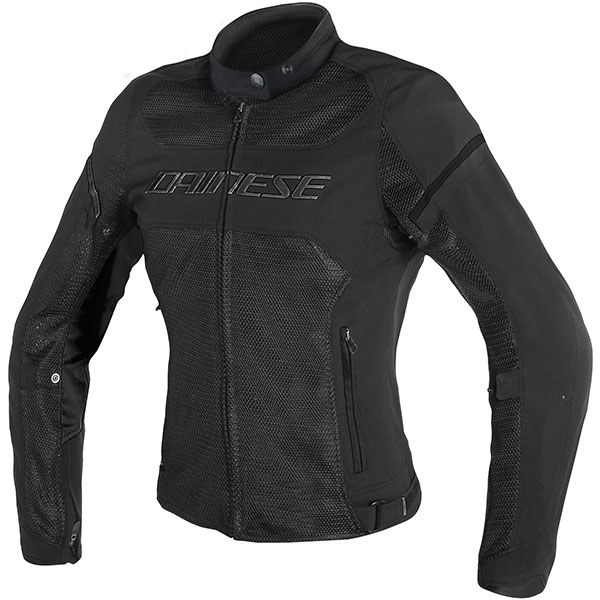 Image of Dainese Ladies Air Frame D1 Textile Jacket - Black / Black / Black