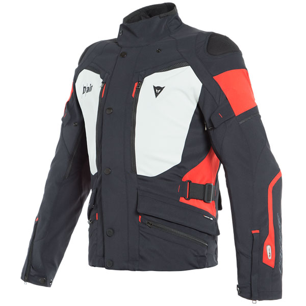 Image of Dainese Carve Master 2 D-Air Gore-Tex Textile Jacket - Black / Light Grey / Red