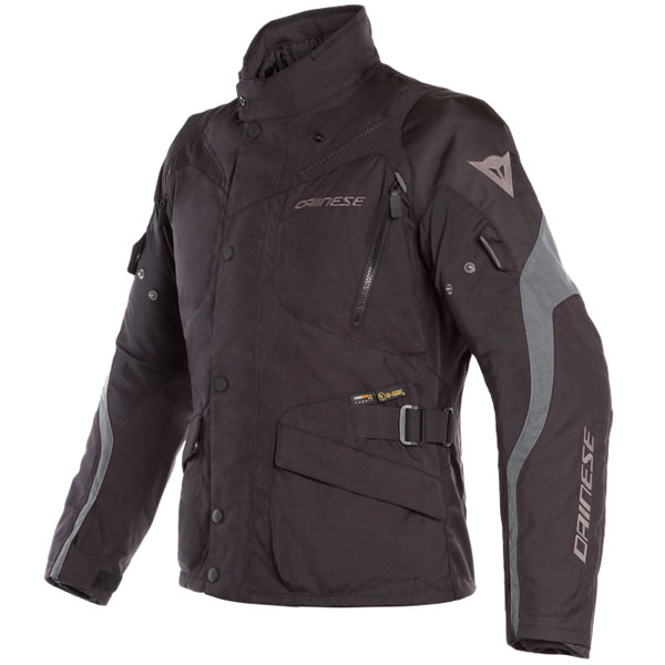 Image of Dainese Tempest 2 D-Dry Textile Jacket - Black / Black / Ebony