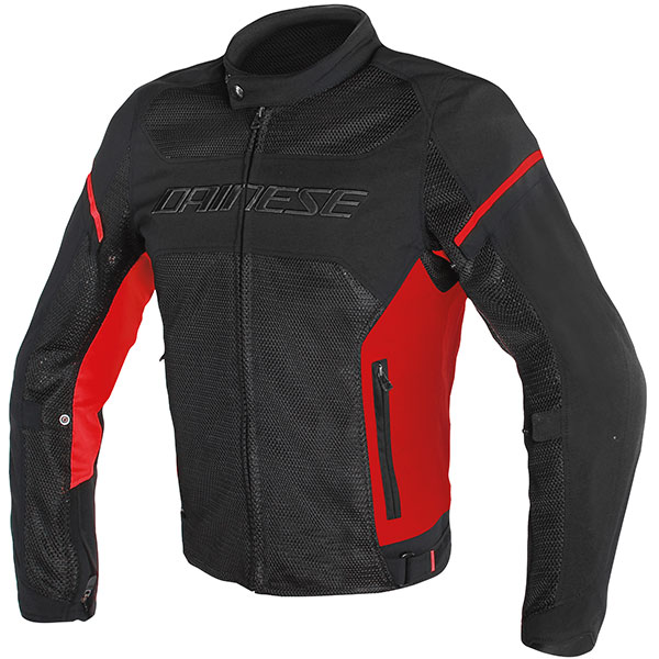 Image of Dainese Air Frame D1 Textile Jacket - Black / Red / Red