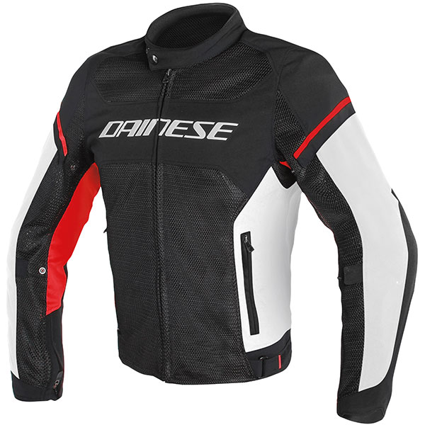 Image of Dainese Air Frame D1 Textile Jacket - Black / White / Red