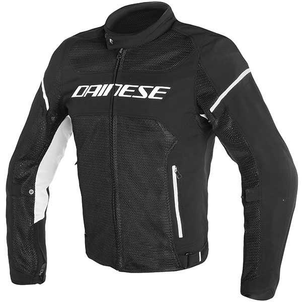 Image of Dainese Air Frame D1 Textile Jacket - Black / Black / White