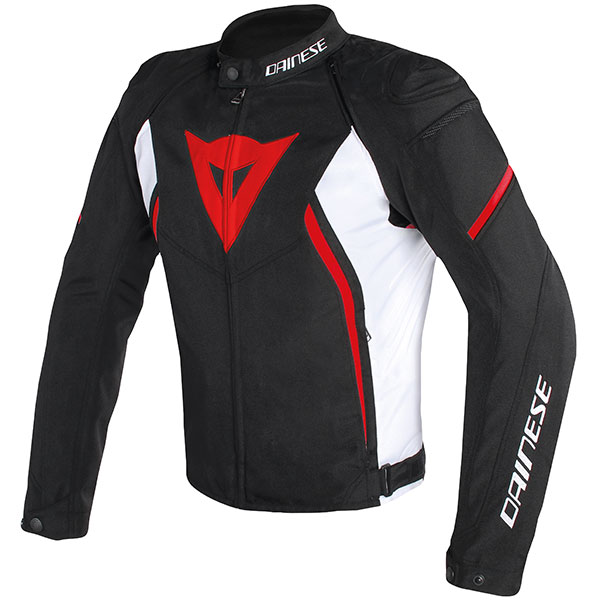 Image of Dainese Avro D2 Textile Jacket - Black / White / Red