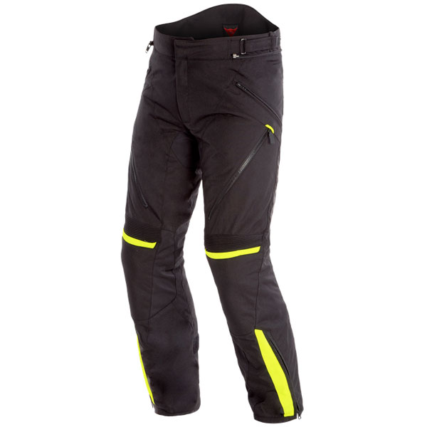 Image of Dainese Tempest 2 D-Dry Pants - Black / Black / Fluo Yellow