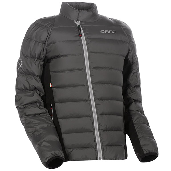 Image of Dane Ladies Hygge Textile Jacket - Dark Grey / Black