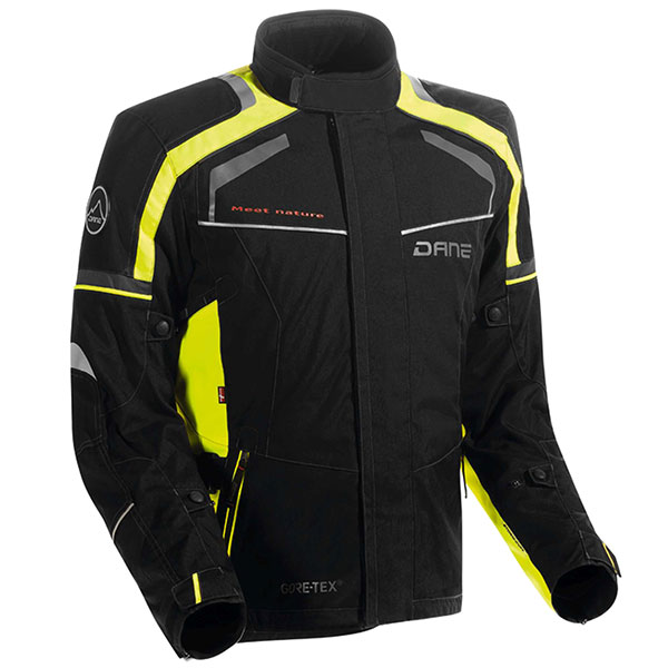 Image of Dane Lille Gore-Tex Textile Jacket - Black / Signal Yellow