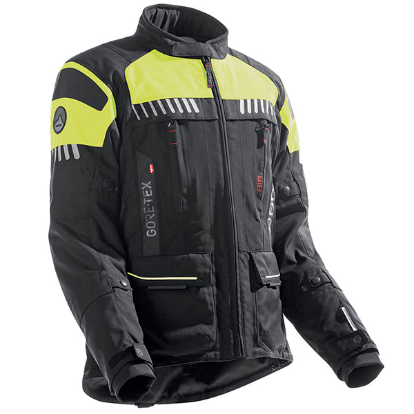 Image of Dane Ikast Gore-Tex Textile Jacket - Black / Signal Yellow