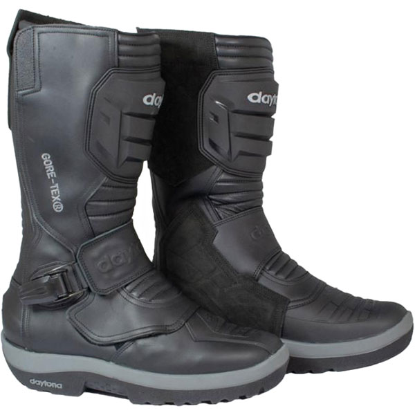 Image of Daytona Trans Tourman Leather Boots - Black