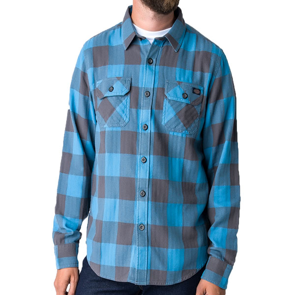 Image of Dickies SST Check Shirt - Blue / Charcoal