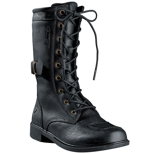 womens black leather boots uk