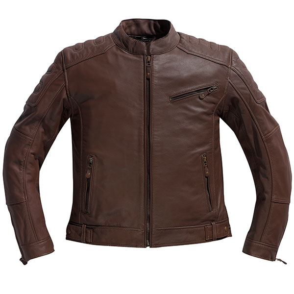 Image of Difi Bonneville Leather Jacket - Brown