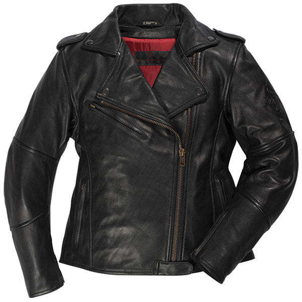 Image of Difi Ladies Marleen Leather Jacket - Black