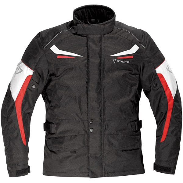 Image of Difi Fury Textile Jacket - Black / Red / Silver-Grey