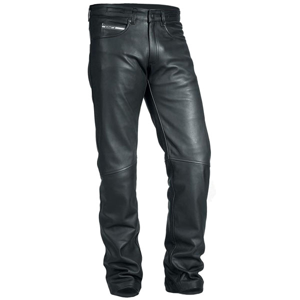 Image of Difi Max Leather Jeans - Black