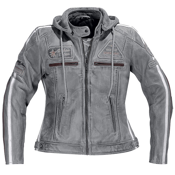 Image of Difi Ladies Jolene Leather Jacket - Grey