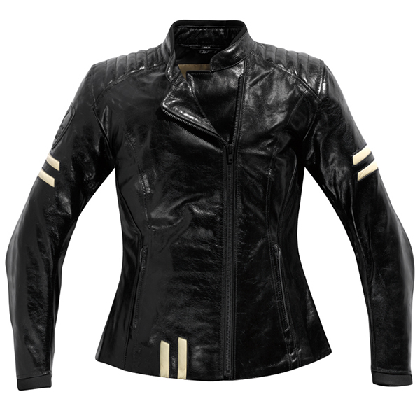 Image of Difi Ladies She-Devil Leather Jacket - Black / Gold