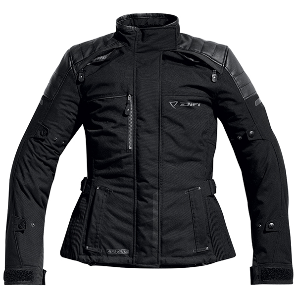 Image of Difi Ladies Firenze Aerotex Textile Jacket - Black