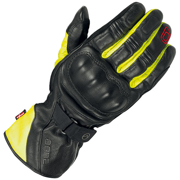 Image of Dane Tjark Gore-Tex Gloves - Black / Signal Yellow