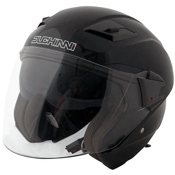 DUCHINNI D205 WHITE CARBON LOOK OPEN FACE MOTORCYCLE MOTORBIKE HELMET WITH VISOR 