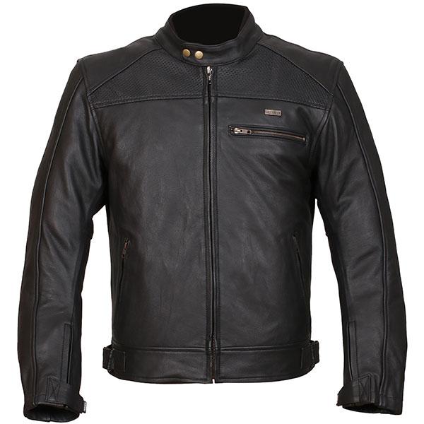 Image of Duchinni Strike Leather Jacket - Black