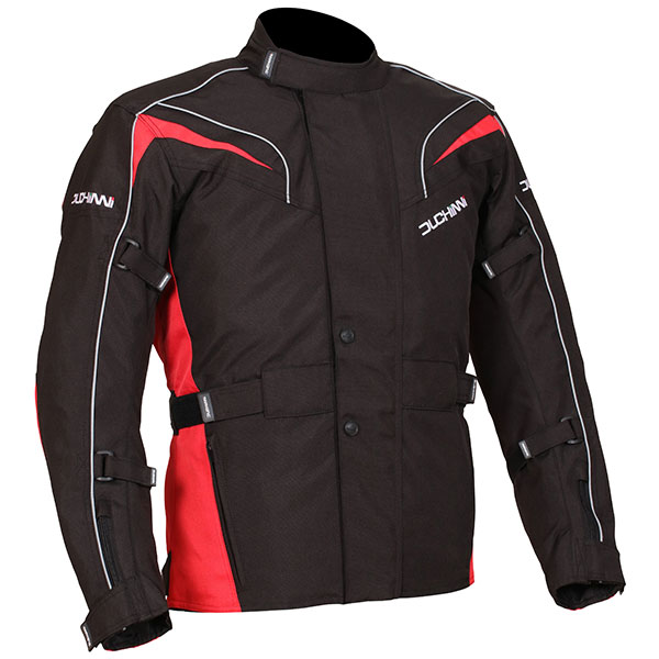 Duchinni Hurricane Textile Jacket - Black / Red - FREE UK DELIVERY