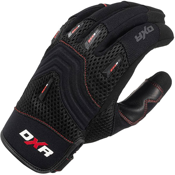 Image of DXR Brapp Evo CE Textile Gloves - Black / Red