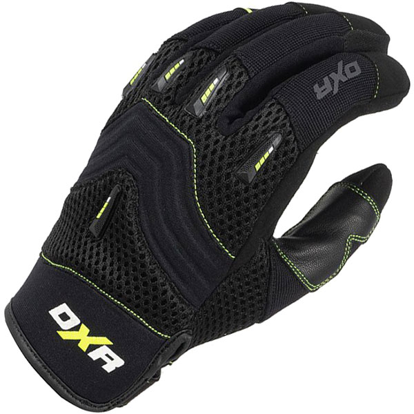 Image of DXR Brapp Evo CE Textile Gloves - Black / Yellow Fluo