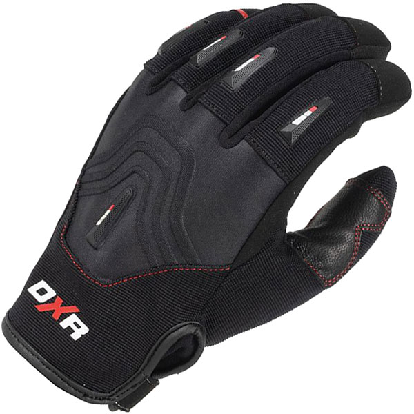 Image of DXR Fitter Evo CE Textile Gloves - Black / White / Red