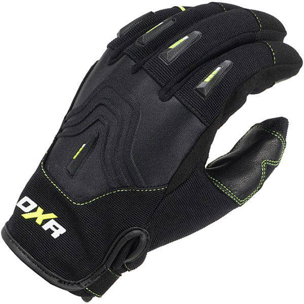 Image of DXR Fitter Evo CE Textile Gloves - Black / Yellow Fluo